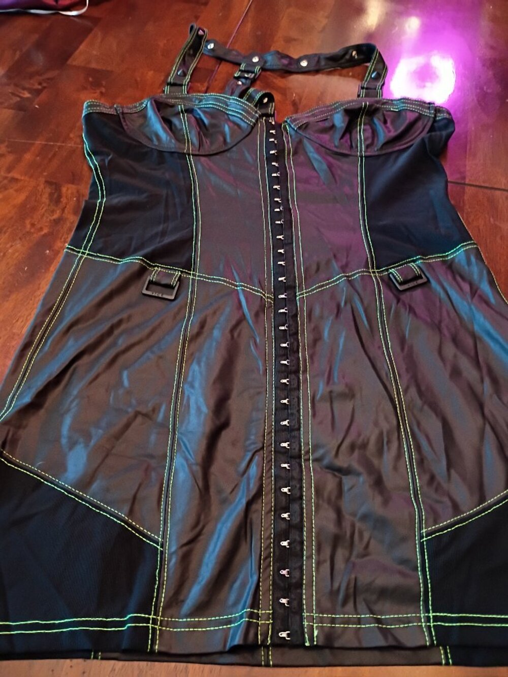 Vintage Lip Service Slinky Structured Mini Dress